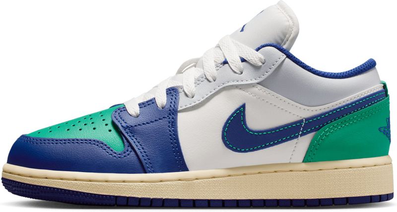 Jordan - AJ1 Low - Kindersneakers - Wit - Mesh/Synthetisch