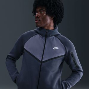 Nike - Tech Windrunner - Herenjack - Blauw - Fleece met Rits over de Hele Lengte