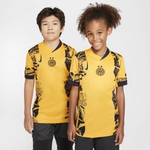 Inter Milan 2024/25 Stadium Derde Nike Dri-FIT replicavoetbalshirt voor kids - Geel
