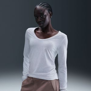 Nike Chill Knit - Damestop - Zwart - Lange Mouwen