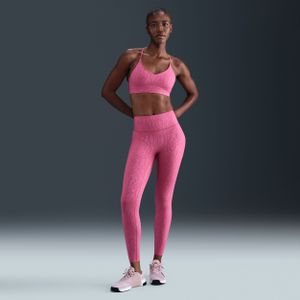Nike Universa 7/8 legging met hoge taille, print en zonder naad aan de voorkant voor dames - Paars