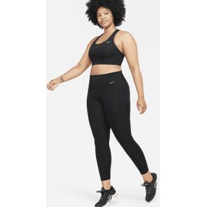 Nike Universa 7/8-legging met hoge taille, zakken en medium ondersteuning voor dames - Zwart