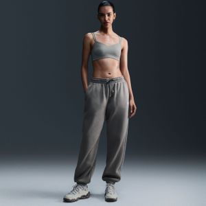 Nike - Phoenix Fleece - Joggingbroek - Paars - Oversized met Hoge Taille