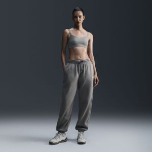 Nike - Phoenix Fleece - Joggingbroek - Paars - Oversized met Hoge Taille