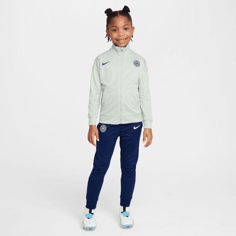 Inter Milan Strike Nike Dri-FIT knit voetbaltrainingspak voor kleuters - Grijs