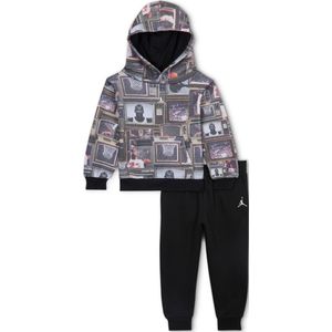 Jordan Brooklyn Fleece tweedelige set met print voor baby's (12-24 maanden) - Zwart