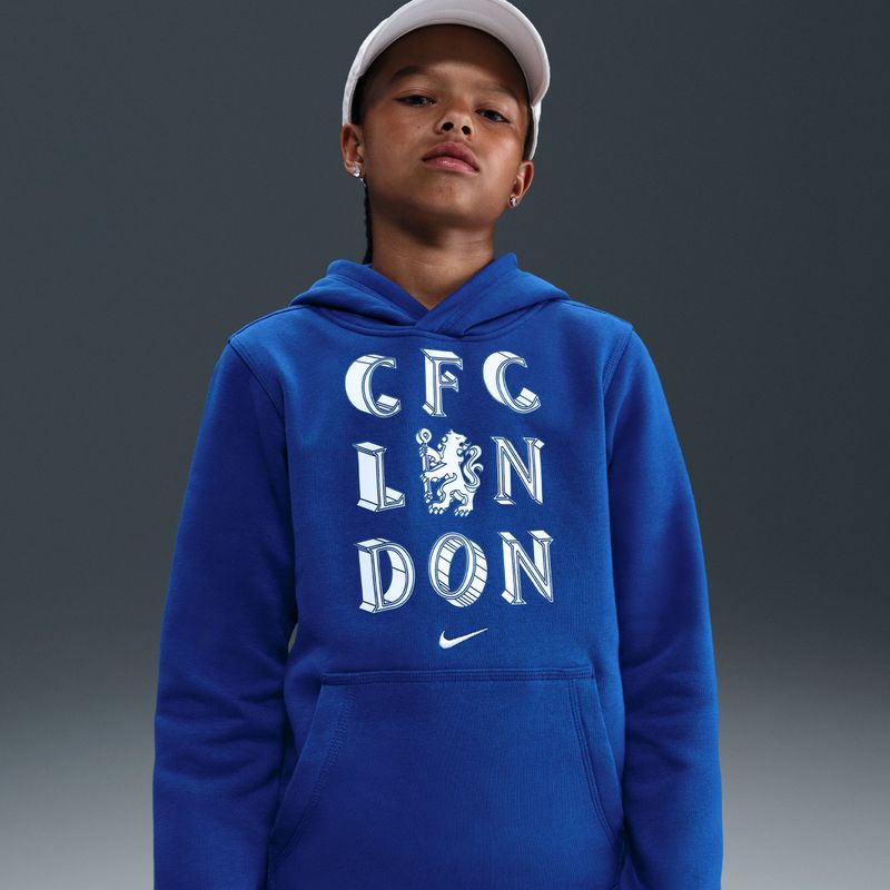 Nike - Chelsea FC Club - Voetbalhoodie - Blauw