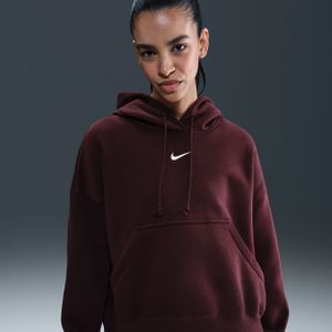 Nike Phoenix Fleece Extra oversized hoodie voor dames - Rood