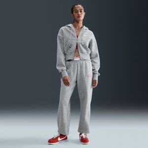 Nike Phoenix Fleece Joggingbroek met hoge taille voor dames - Grijs