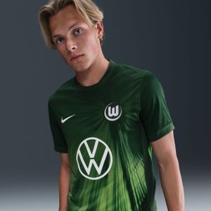 Vfl Wolfsburg 2025/2026 Stadium Thuis Nike Dri-Fit replica voetbaltop met korte mouwen voor heren - Groen