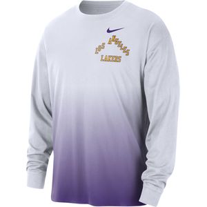 Los Angeles Lakers Courtside City Edition Max90 Nike NBA-herenshirt met lange mouwen - Wit