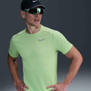 Nike - Miler - Hardlooptop - Groen - Korte Mouwen