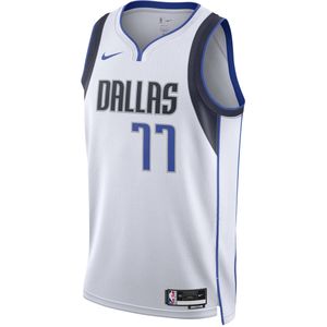 Dallas Mavericks Association Edition 2022/23 Nike Dri-FIT Swingman NBA-jersey voor heren - Wit