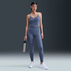 Nike One lange legging met hoge taille voor dames - Blauw