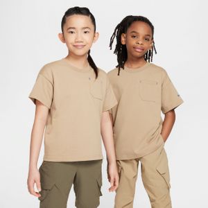 Nike City Utility top met korte mouwen voor kids - Bruin