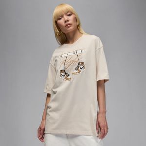Jordan Flight Oversized T-shirt voor dames - Bruin