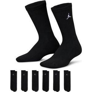 Jordan Everyday Essentials crew sokken voor kids (6 paar) - Zwart