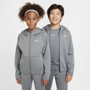 Nike Therma-FIT winterse trainingshoodie voor kids - Grijs