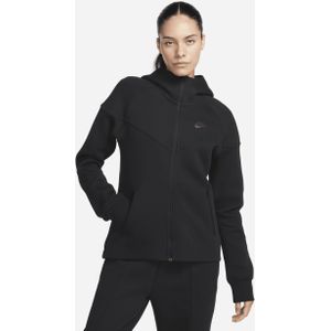 Nike Sportswear Tech Fleece Windrunner Hoodie met rits voor dames - Zwart