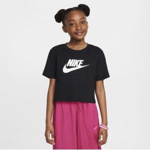 Nike Sportswear kort T-shirt voor meisjes - Zwart