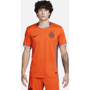 Inter Milan 2023/24 Stadium Derde Nike Dri-FIT voetbalshirt voor heren - Oranje