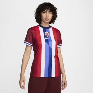 Noorwegen (vrouwenelftal) 2024/25 Stadium Thuis Nike Dri-FIT Replica voetbalshirt voor dames - Rood