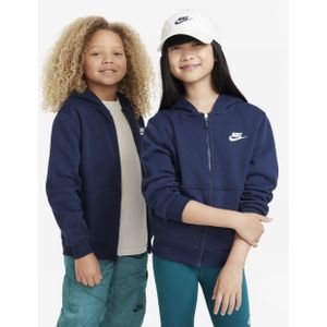 Nike Sportswear Club Fleece hoodie met rits voor kids - Blauw