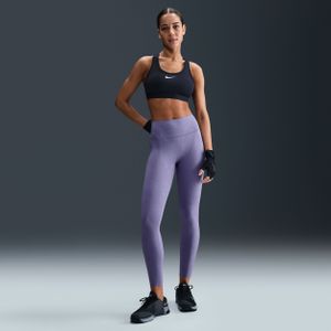 Nike Swift 7/8-legging met hoge taille, bloemenprint en zonder naad aan de voorkant voor dames - Paars