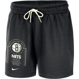 Brooklyn Nets Club Courtside Nike NBA-fleeceshorts voor heren - Zwart