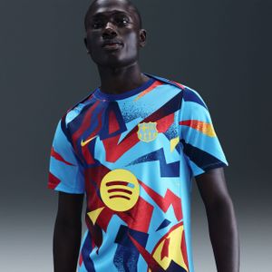 FC Barcelona Academy Pro Fourth Nike Dri-FIT warming-uptop voor heren - Blauw