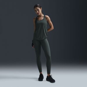 Nike One lange legging met hoge taille voor dames - Groen