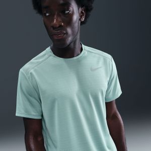 Nike - Miler - Hardlooptop - Groen - Korte Mouwen