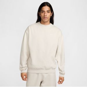 Nike - Solo Swoosh - Fleecetop - Grijs - Ronde Hals voor Heren