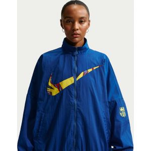 FC Barcelona Essential Fourth Nike geweven voetbaljack voor dames - Blauw