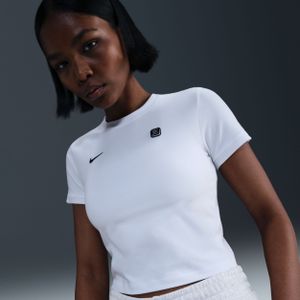 Nike Shox Strak T-shirt voor dames - Wit