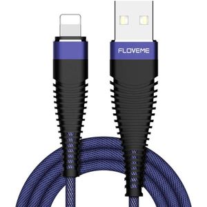 Floveme Lightning kabel Nylon Flexibel Paars