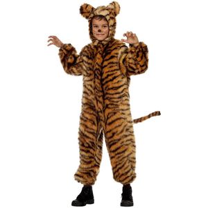 Lustiger Tiger Plüsch Kinderkostüm - Kinder 98 braun | Karneval & Fasching | Kostüme.com