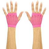 Kurze Netzhandschuhe neon-pink pink | Karneval & Fasching | Kostüme.com