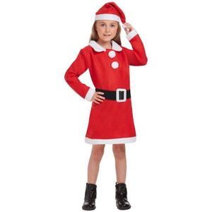 Kleines Santa Girl Mädchenkostüm - Kinder 4-6 Jahre rot | Karneval & Fasching | Kostüme.com