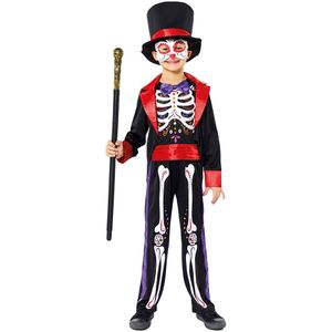 Tag der Toten Overall für Kinder - Kinder 8-10 Jahre bunt | Karneval & Fasching | Kostüme.com