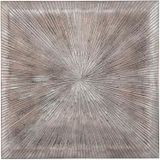 Wanddekoration DKD Home Decor 3D 121,5 x 2,5 x 122 cm Silberfarben Moderne
