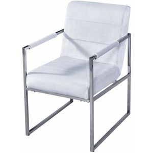 Sitz DKD Home Decor Weiß Stahl Kunststoff 75 x 57 x 92 cm