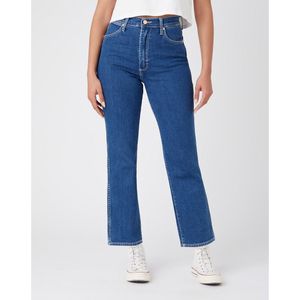 Wijde jeans met hoge taille WRANGLER. Denim materiaal. Maten Maat 28 (US) - Lengte 34. Blauw kleur