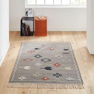 Kilim tapijt in bereber stijl, Nawa LA REDOUTE INTERIEURS. Wol materiaal. Maten 200 x 290 cm. Multicolor kleur