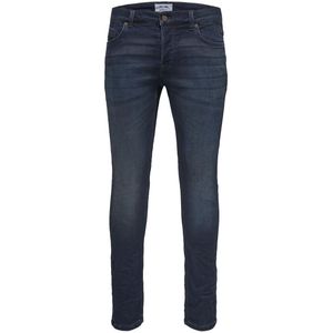 Slim jeans in denim superstretch Loom ONLY & SONS. Katoen materiaal. Maten W34 - Lengte 32. Blauw kleur