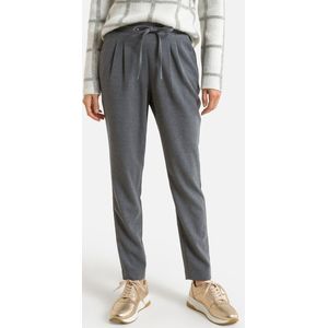 Broek met flanel aspect, mêleegrijs ANNE WEYBURN. Polyester materiaal. Maten 50 FR - 48 EU. Grijs kleur