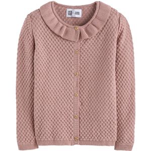 Vestje in fantasie tricot FRANGIN FRANGINE X LA REDOUTE. Katoen materiaal. Maten 6 jaar - 114 cm. Roze kleur