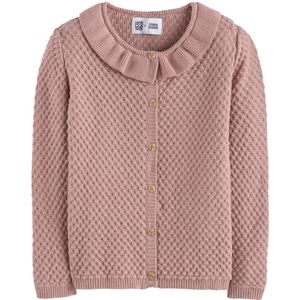 Vestje in fantasie tricot FRANGIN FRANGINE X LA REDOUTE. Katoen materiaal. Maten 4 jaar - 102 cm. Roze kleur