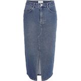 Midi jeansrok NOISY MAY. Katoen materiaal. Maten S. Blauw kleur