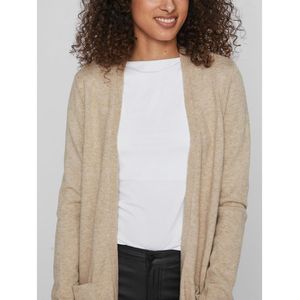 Vest in fijn tricot VILA. Viscose materiaal. Maten M. Beige kleur
